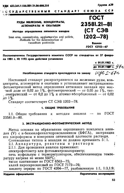 ГОСТ 23581.21-81