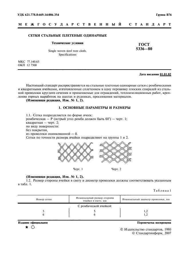 ГОСТ 5336-80