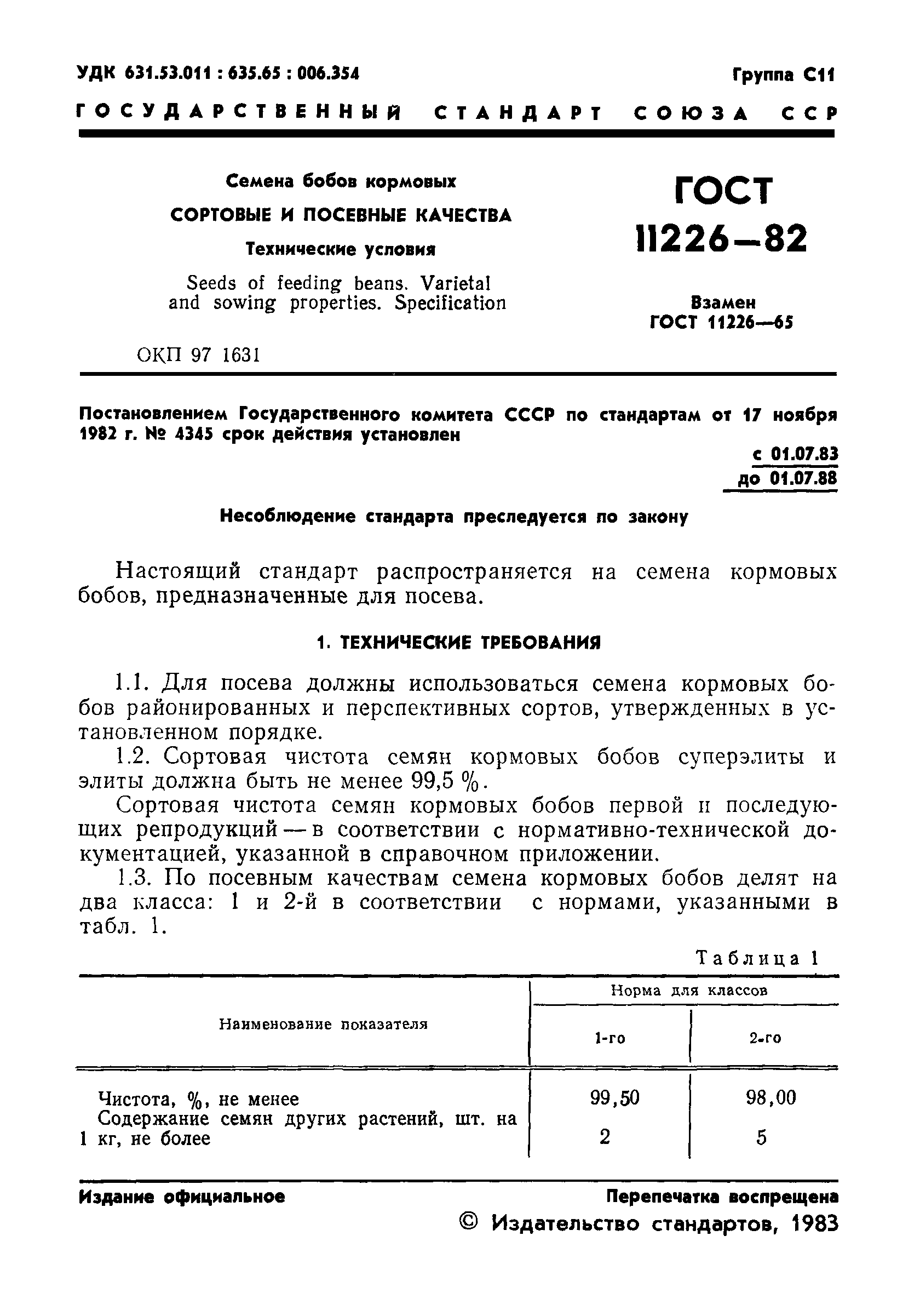 ГОСТ 11226-82