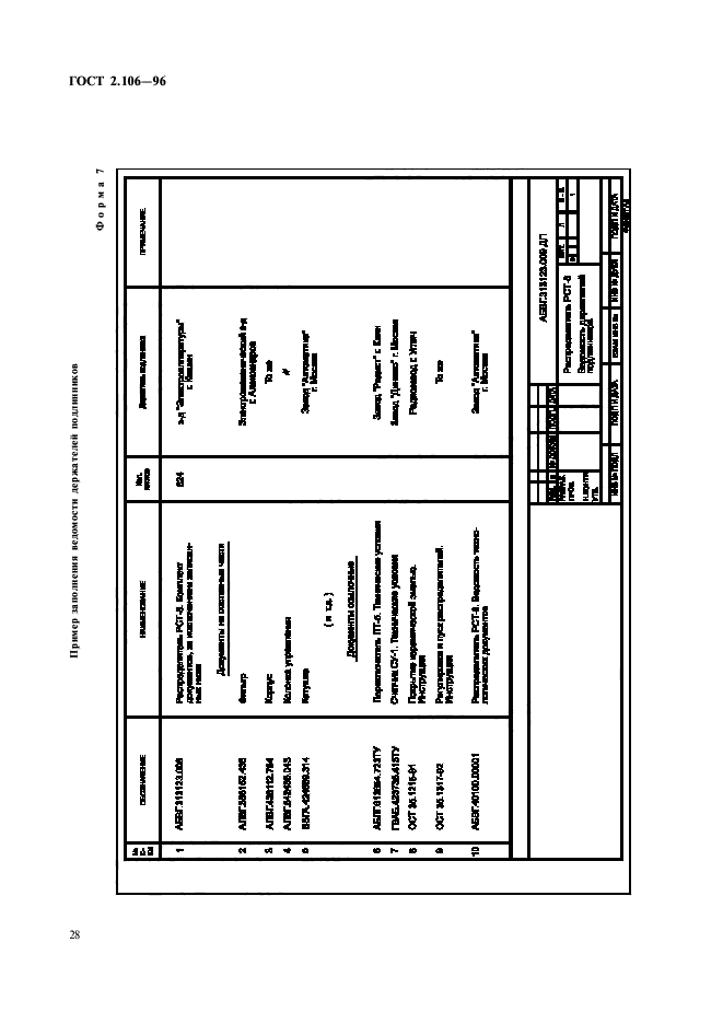 ГОСТ 2.106-96