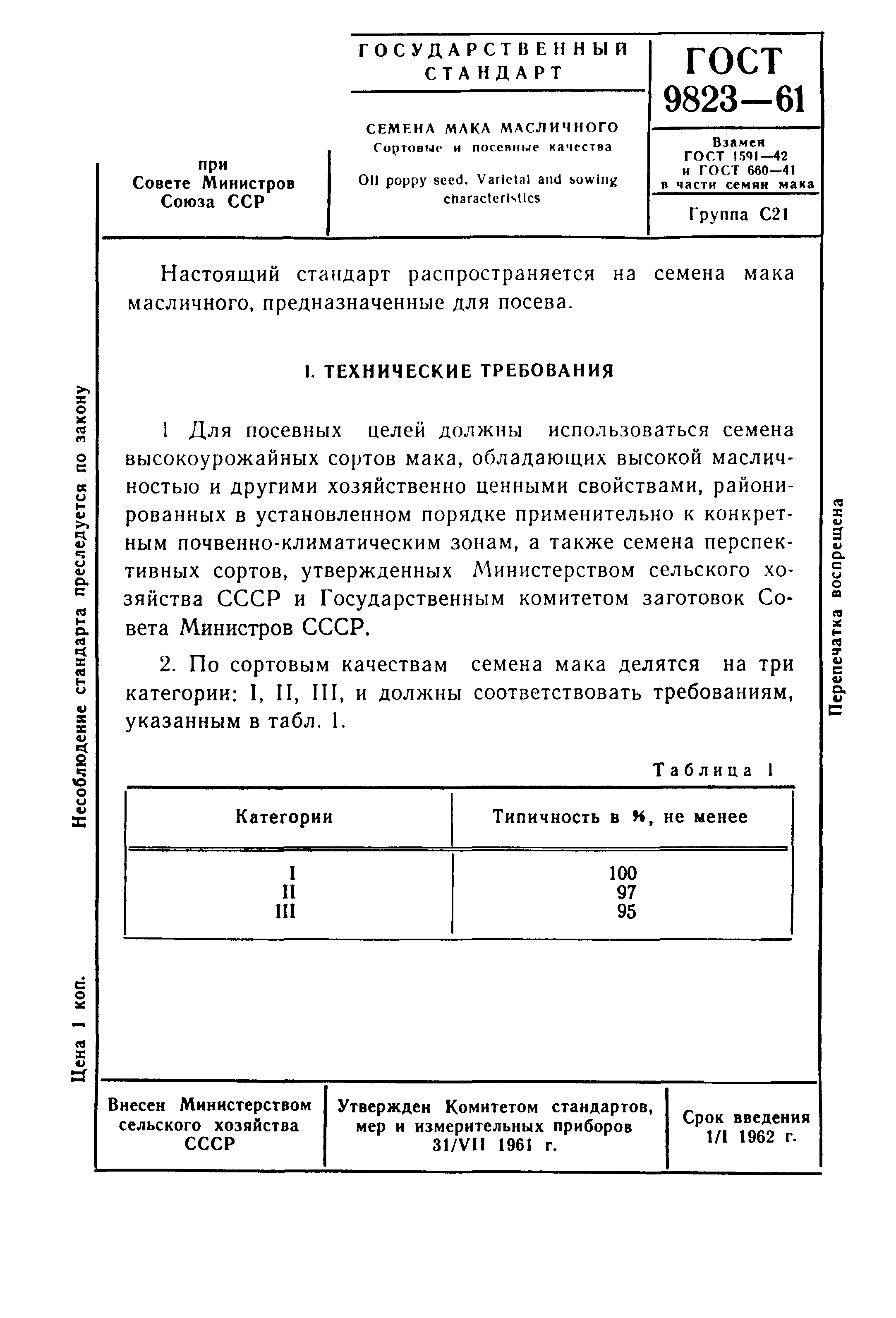 ГОСТ 9823-61