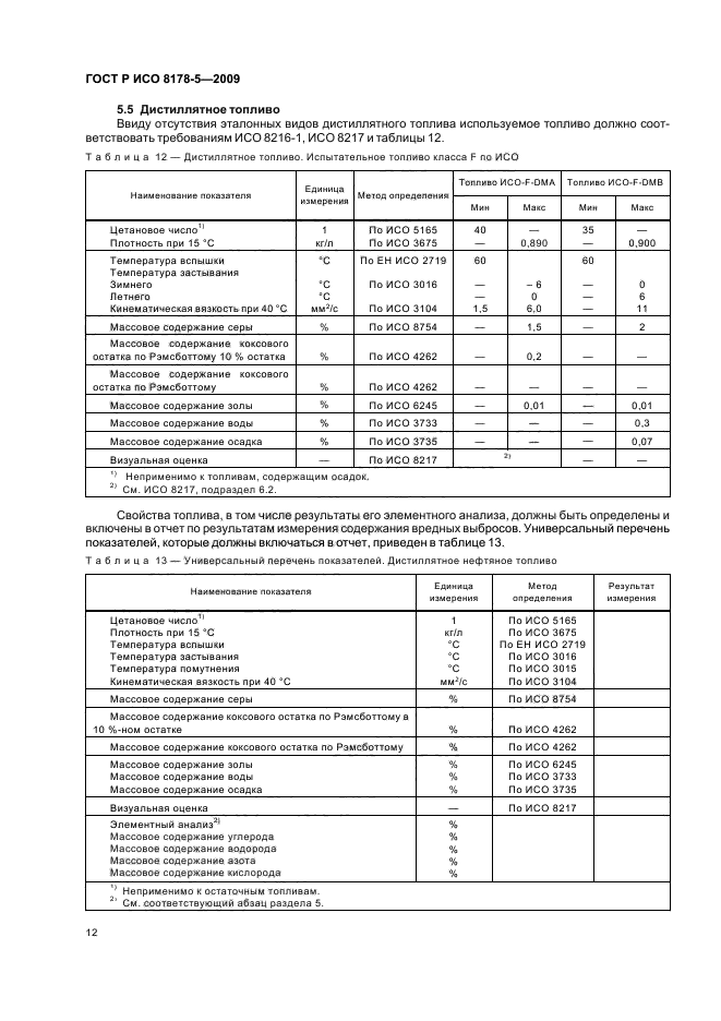 ГОСТ Р ИСО 8178-5-2009