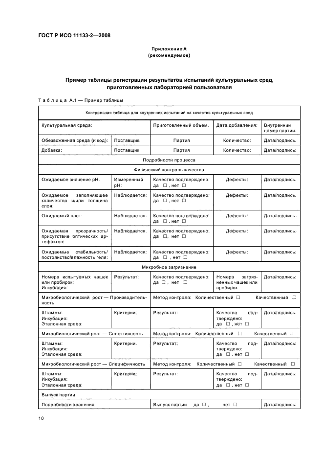 ГОСТ Р ИСО 11133-2-2008