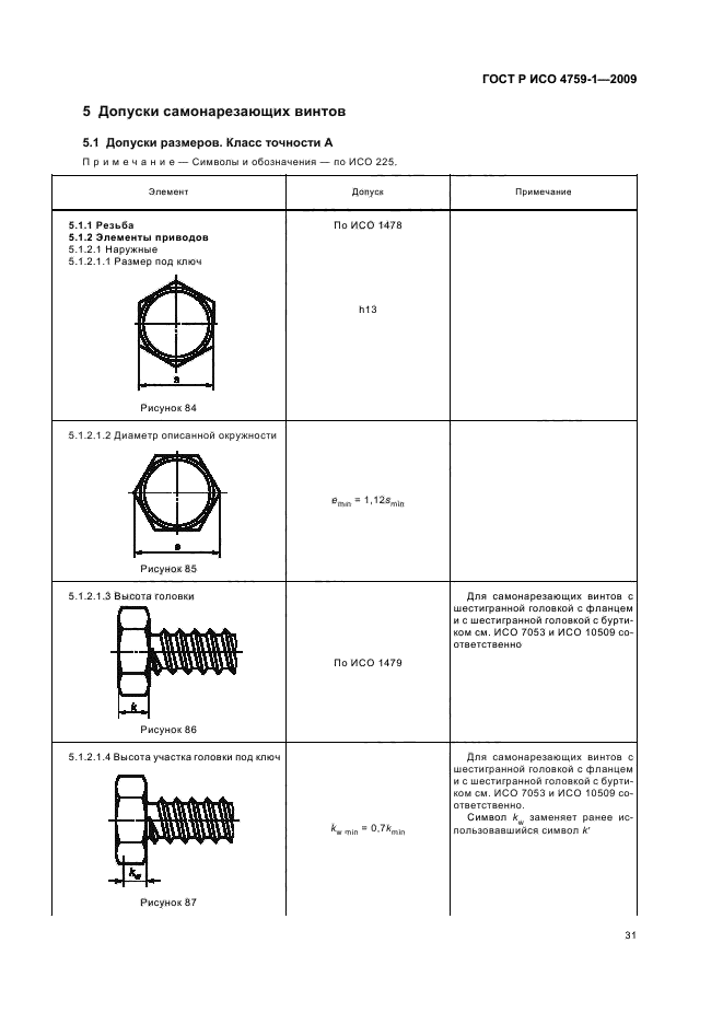 ГОСТ Р ИСО 4759-1-2009