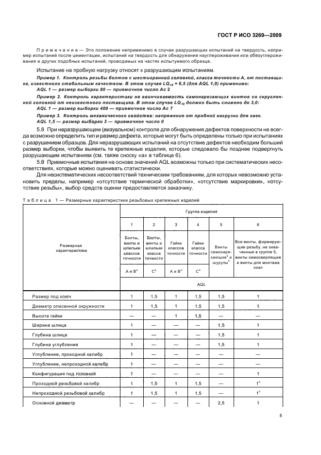 ГОСТ Р ИСО 3269-2009