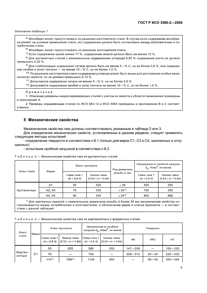 ГОСТ Р ИСО 3506-2-2009