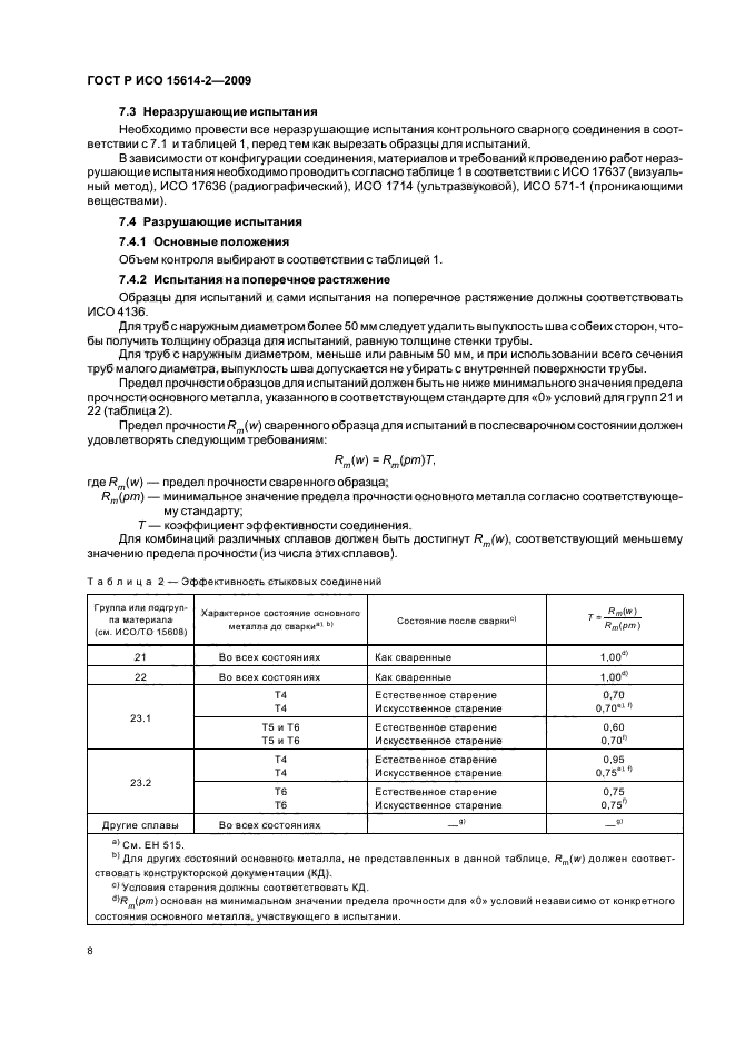 ГОСТ Р ИСО 15614-2-2009