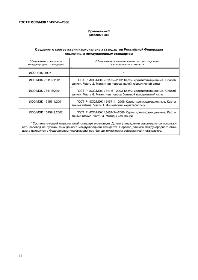 ГОСТ Р ИСО/МЭК 15457-2-2006