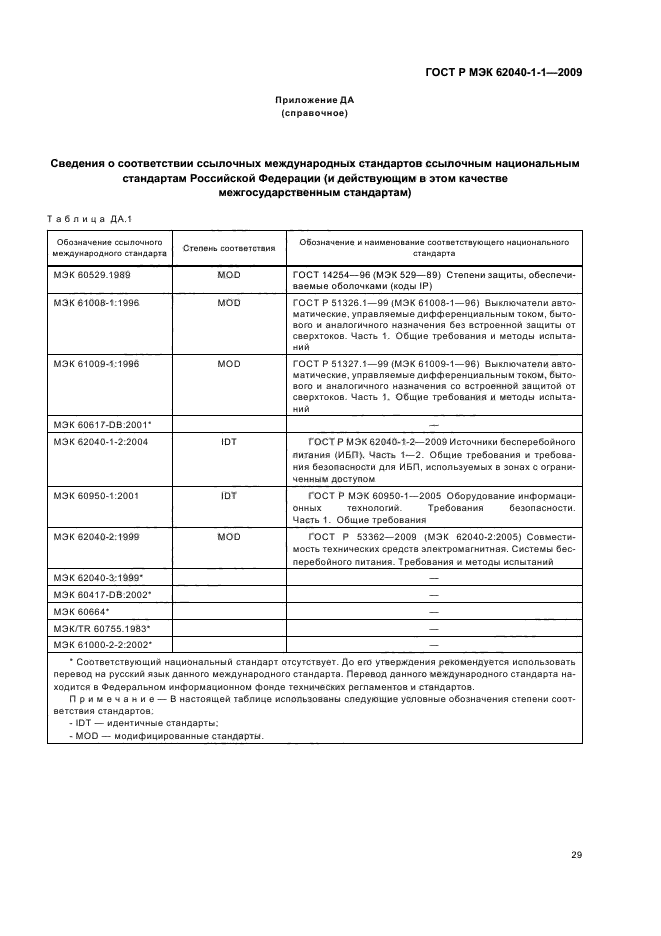 ГОСТ Р МЭК 62040-1-1-2009