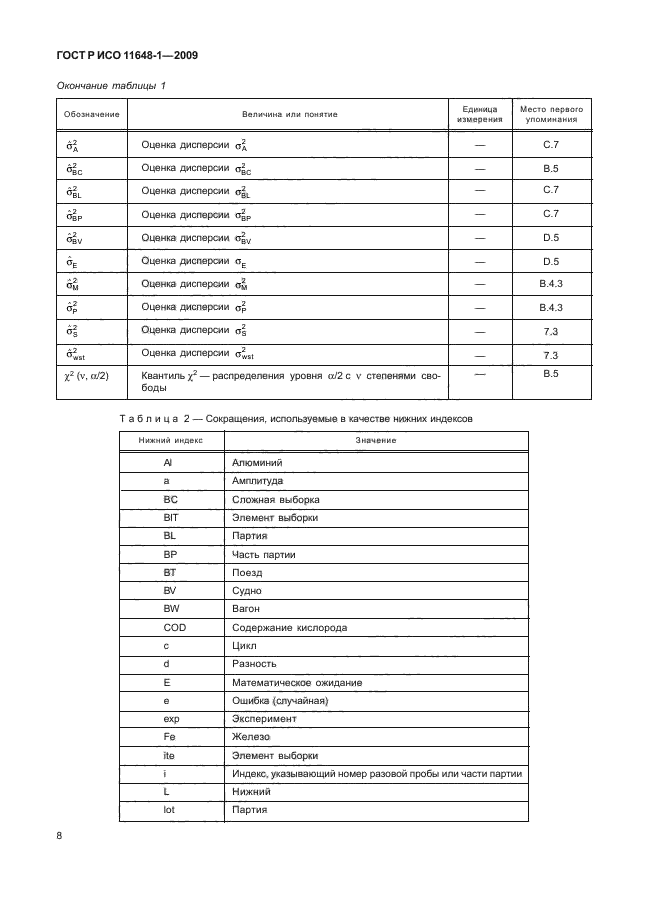 ГОСТ Р ИСО 11648-1-2009