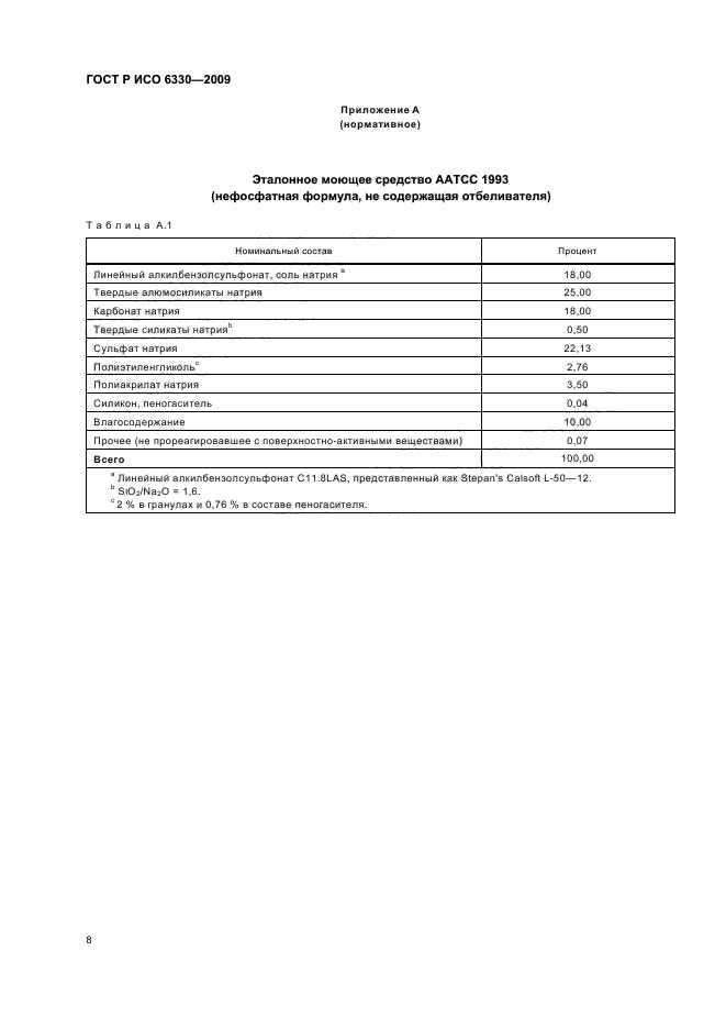 ГОСТ Р ИСО 6330-2009