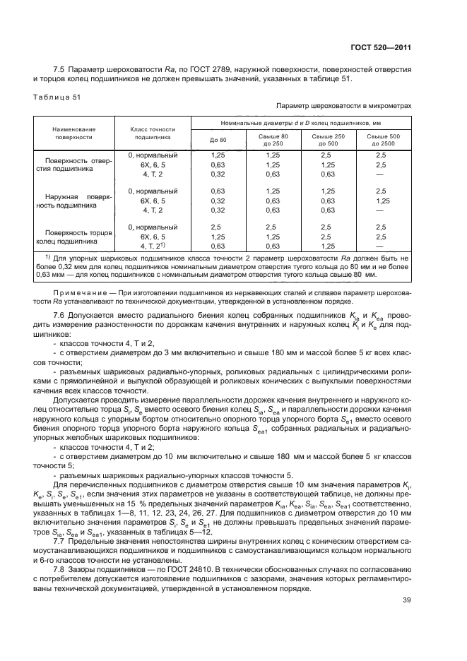 ГОСТ 520-2011