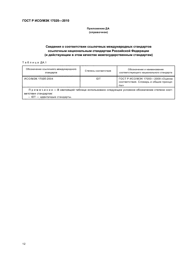 ГОСТ Р ИСО/МЭК 17020-2010