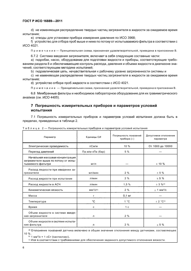 ГОСТ Р ИСО 16889-2011