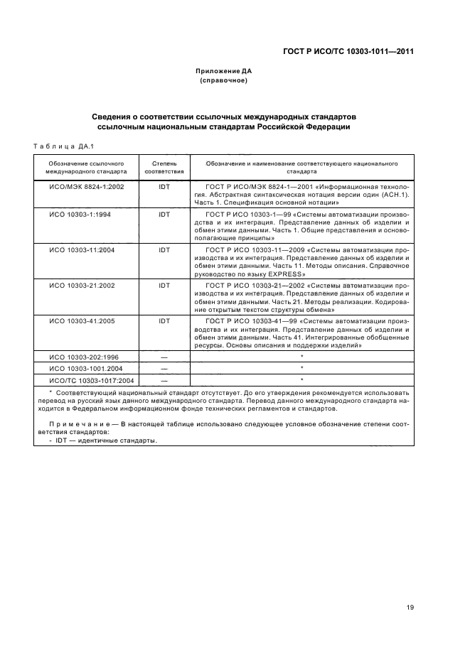 ГОСТ Р ИСО/ТС 10303-1011-2011