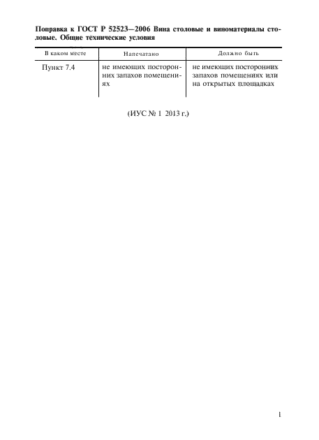 Поправка к ГОСТ Р 52523-2006