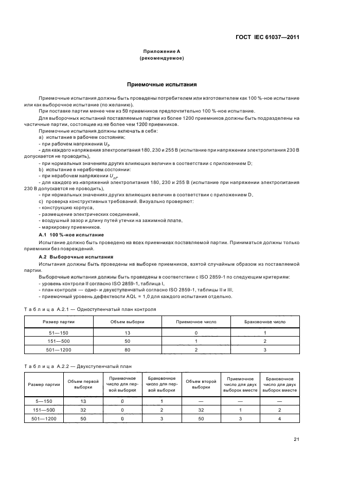 ГОСТ IEC 61037-2011