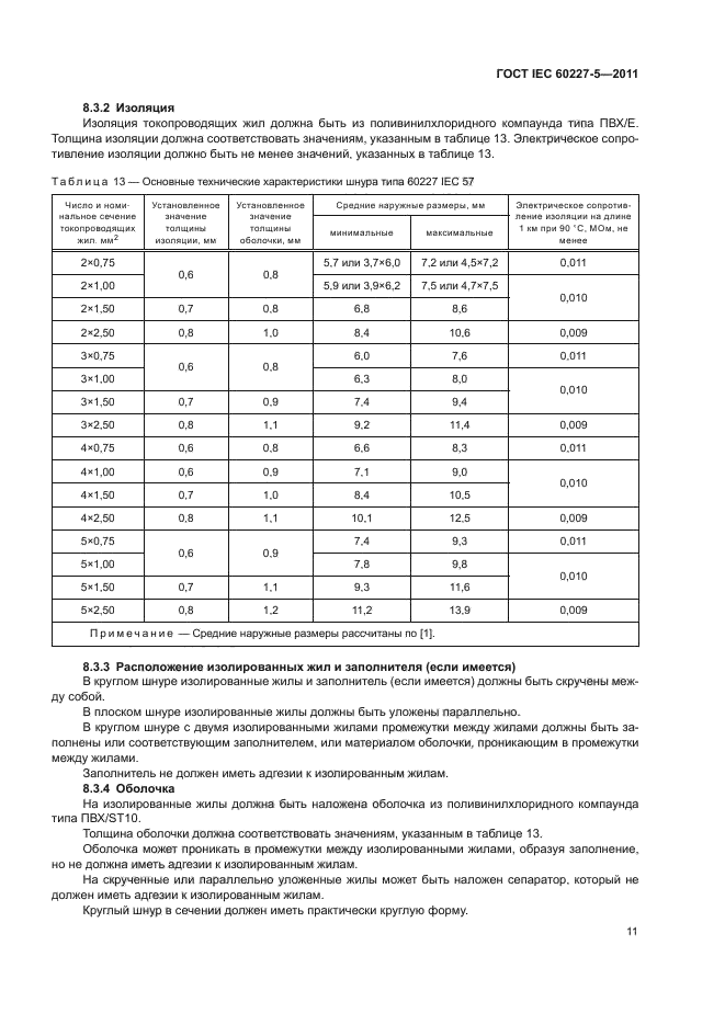 ГОСТ IEC 60227-5-2011
