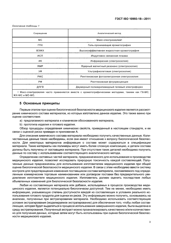 ГОСТ ISO 10993-18-2011