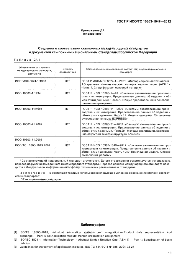 ГОСТ Р ИСО/ТС 10303-1047-2012