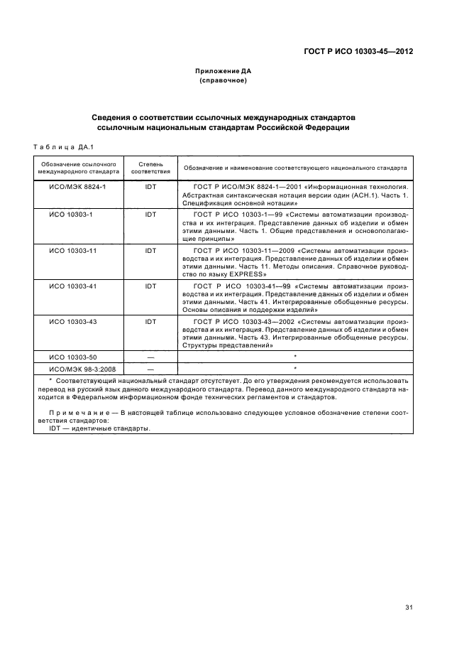 ГОСТ Р ИСО 10303-45-2012