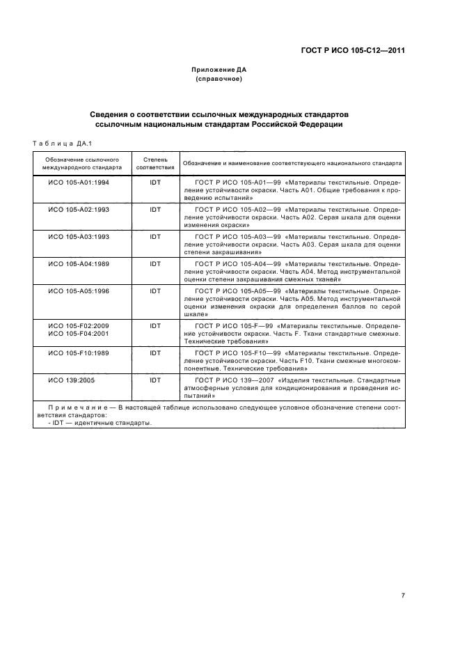 ГОСТ Р ИСО 105-C12-2011