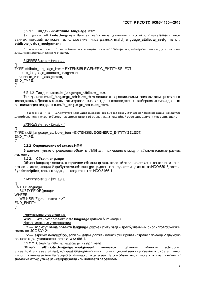 ГОСТ Р ИСО/ТС 10303-1105-2012