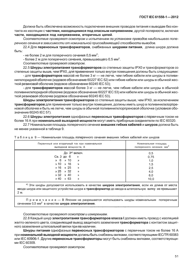 ГОСТ IEC 61558-1-2012