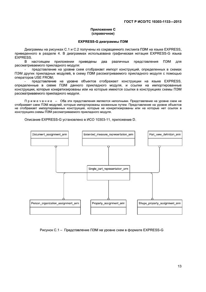 ГОСТ Р ИСО/ТС 10303-1133-2013