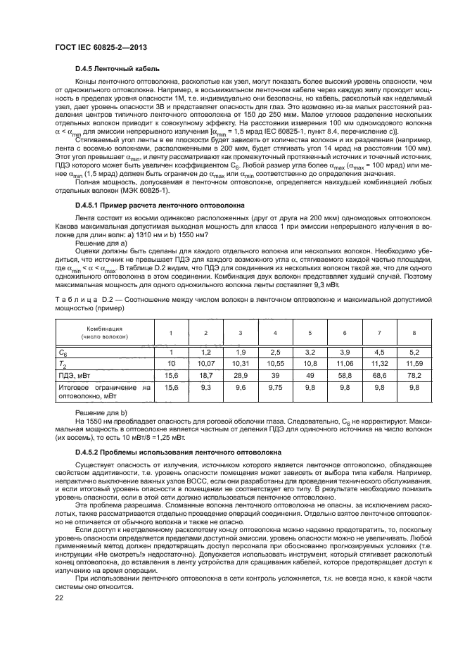 ГОСТ IEC 60825-2-2013