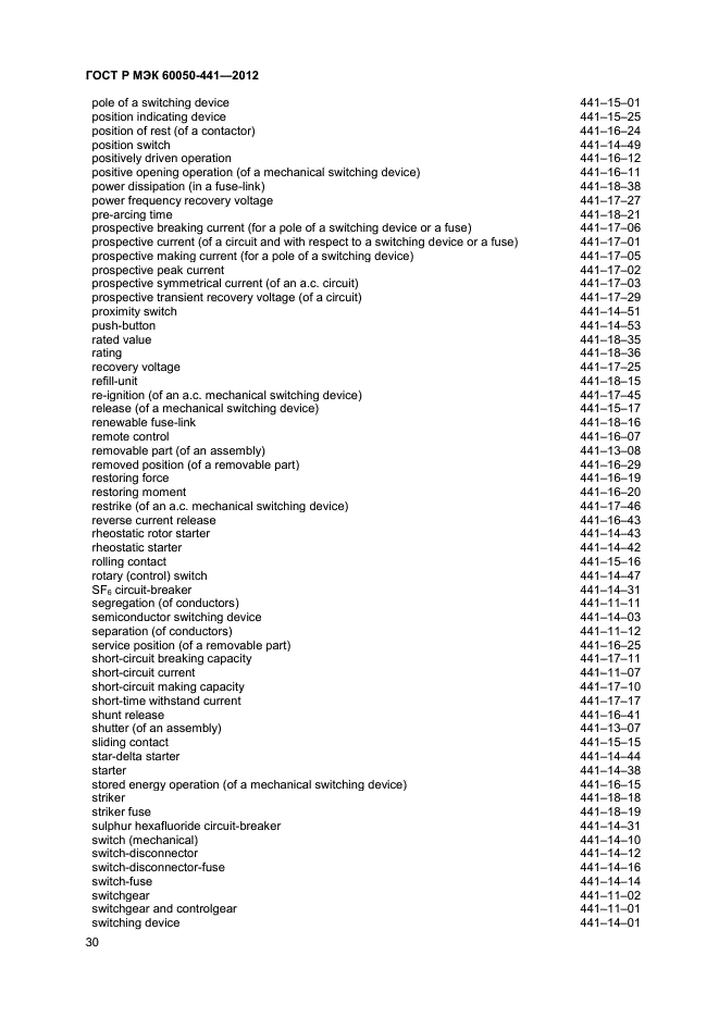 ГОСТ Р МЭК 60050-441-2012