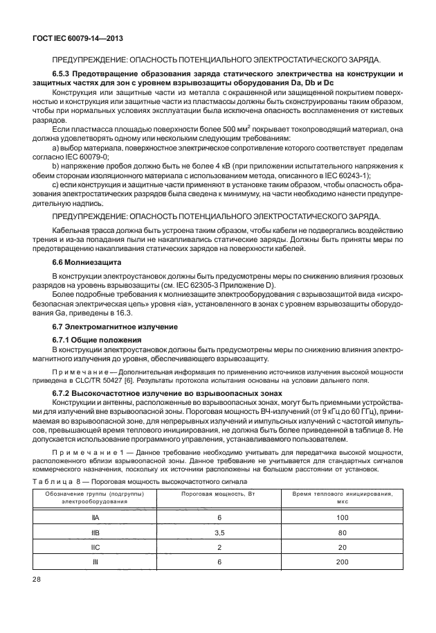 ГОСТ IEC 60079-14-2013