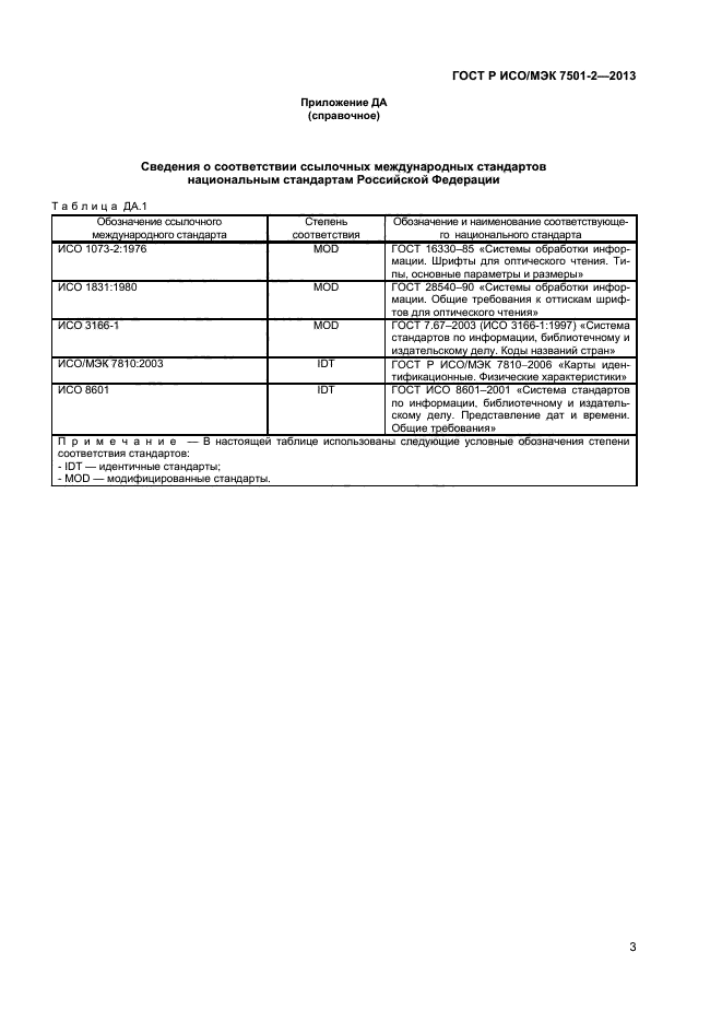 ГОСТ Р ИСО/МЭК 7501-2-2013
