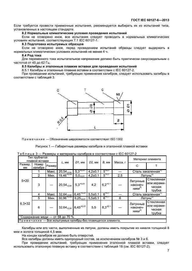 ГОСТ IEC 60127-6-2013