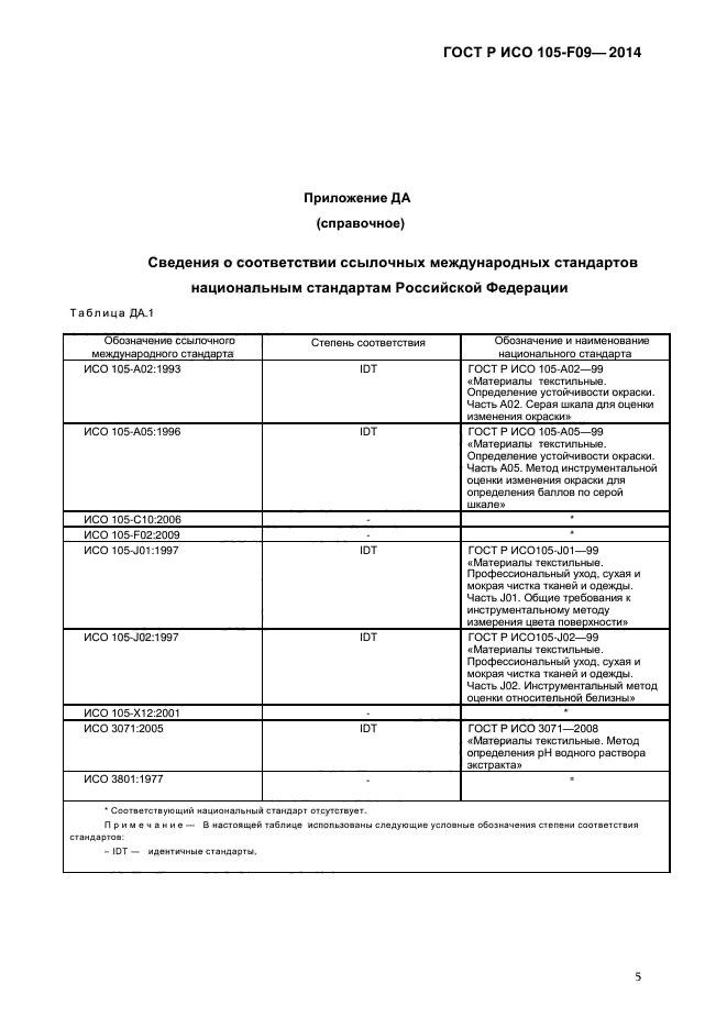 ГОСТ Р ИСО 105-F09-2014