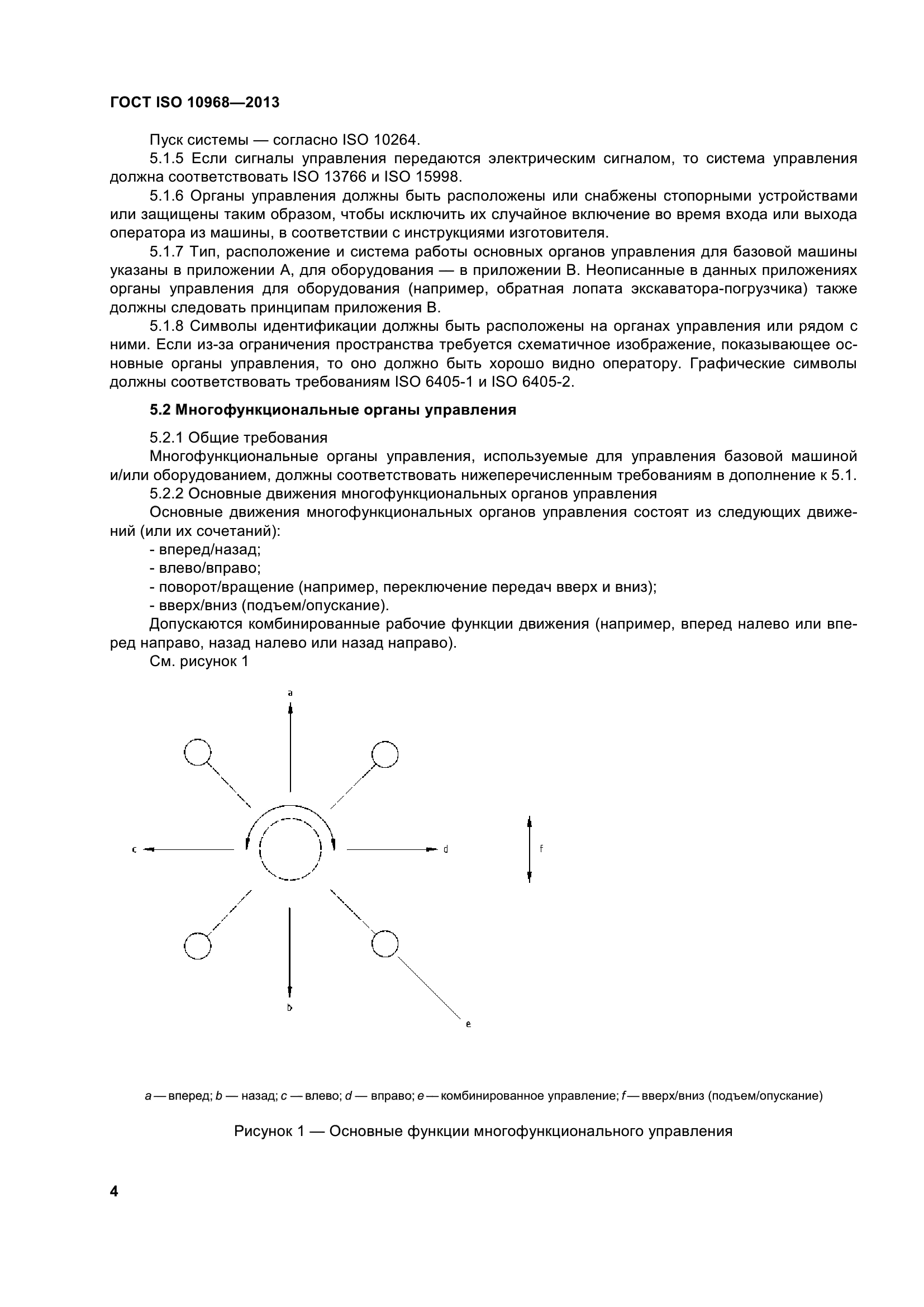 Скачать ГОСТ ISO 10968-2013 Машины землеройные. Органы управления для  оператора