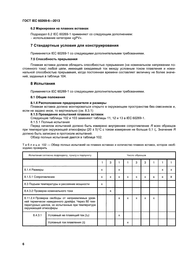 ГОСТ IEC 60269-6-2013