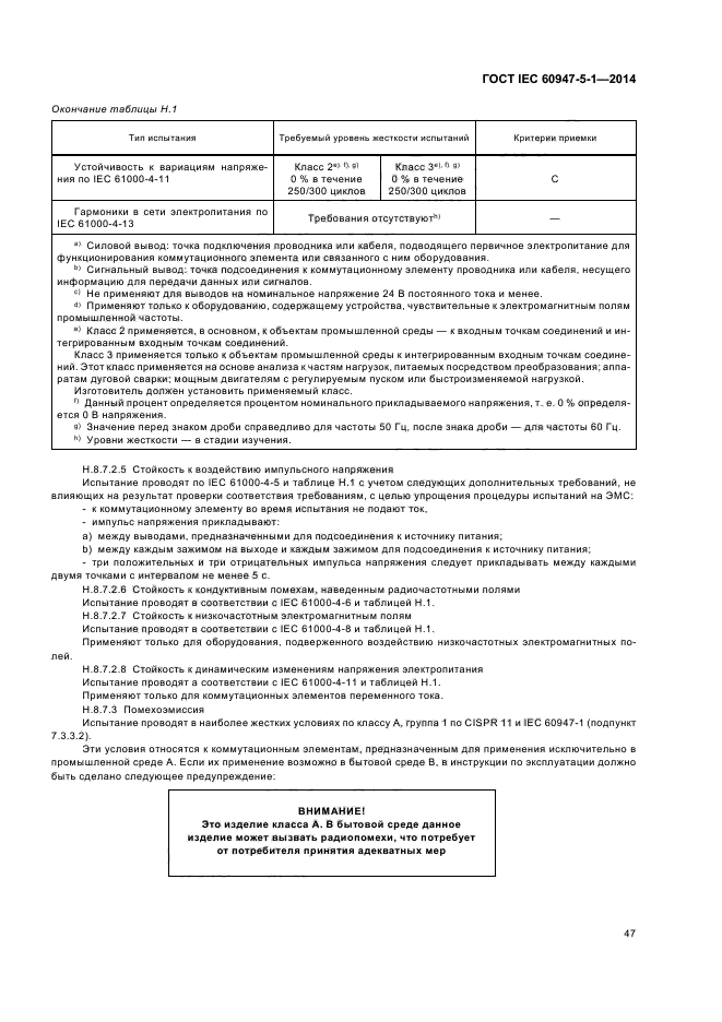 ГОСТ IEC 60947-5-1-2014