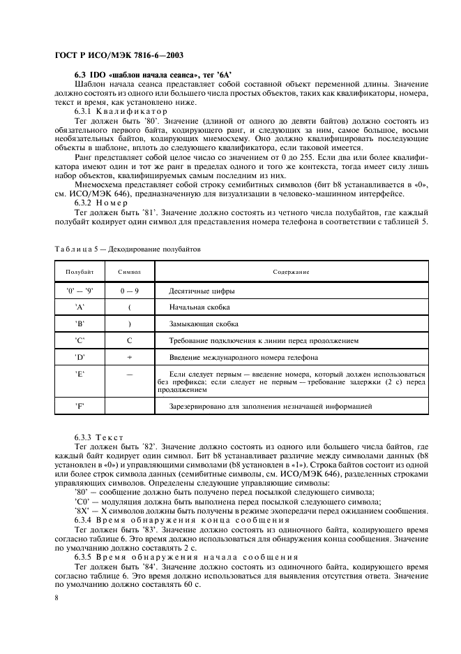 ГОСТ Р ИСО/МЭК 7816-6-2003