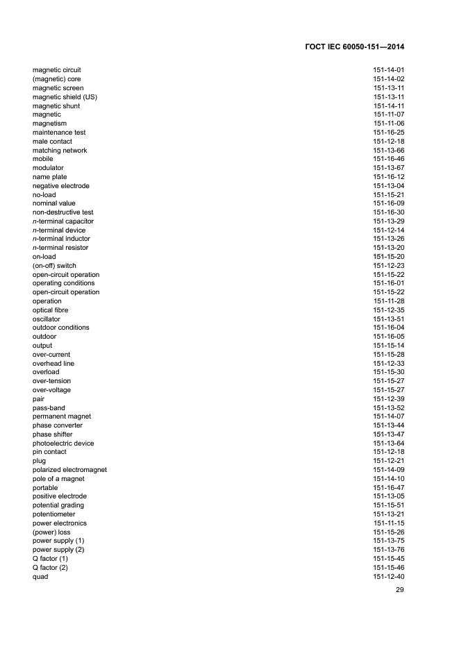 ГОСТ IEC 60050-151-2014