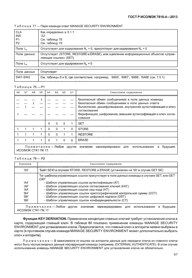 ГОСТ Р ИСО/МЭК 7816-4-2013