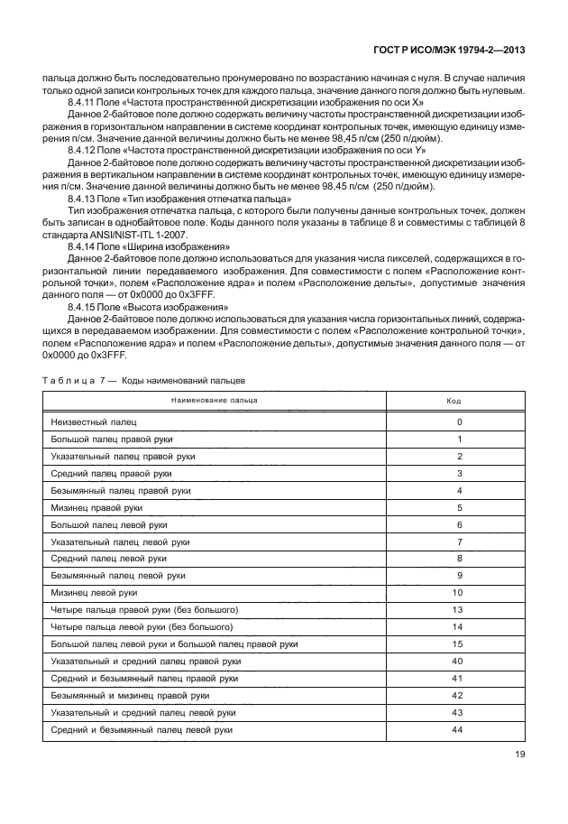 ГОСТ Р ИСО/МЭК 19794-2-2013