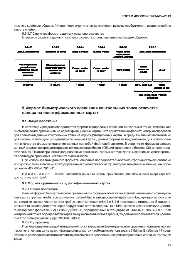 ГОСТ Р ИСО/МЭК 19794-2-2013