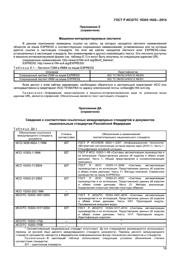 ГОСТ Р ИСО/ТС 10303-1642-2014