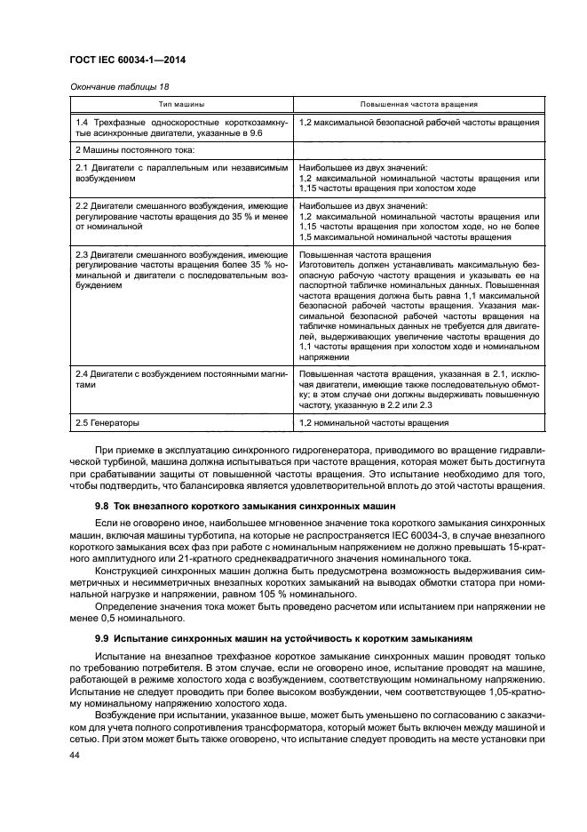 ГОСТ IEC 60034-1-2014