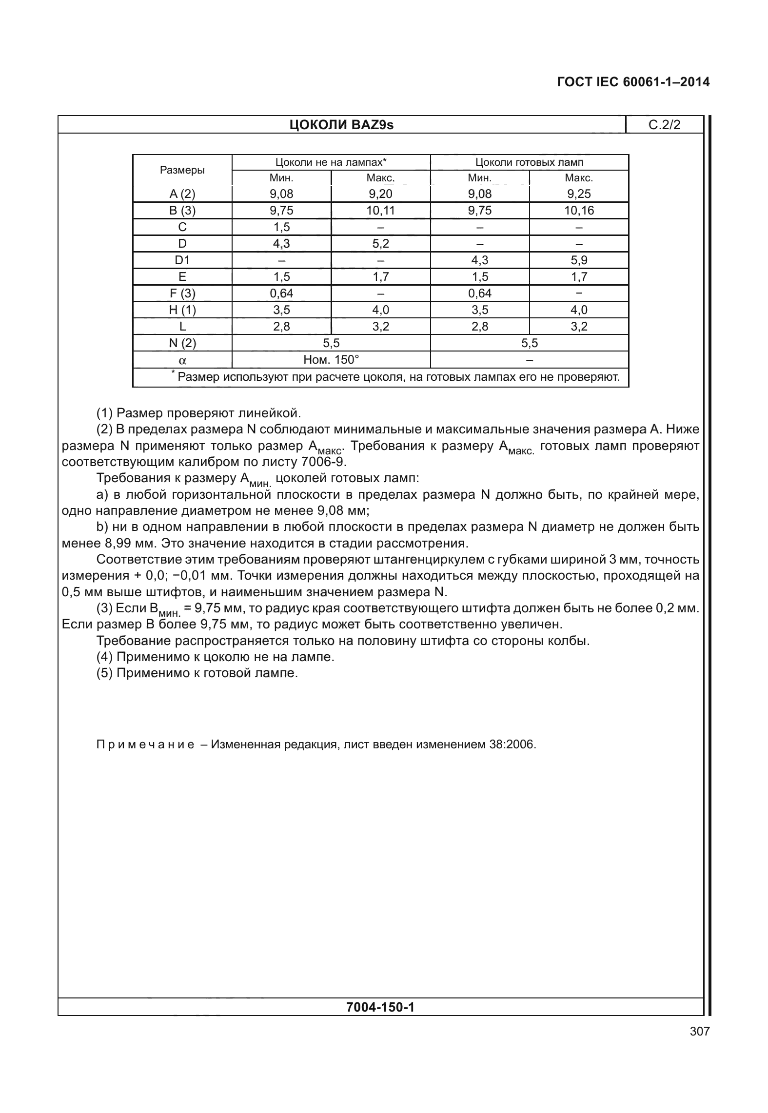 ГОСТ IEC 60061-1-2014