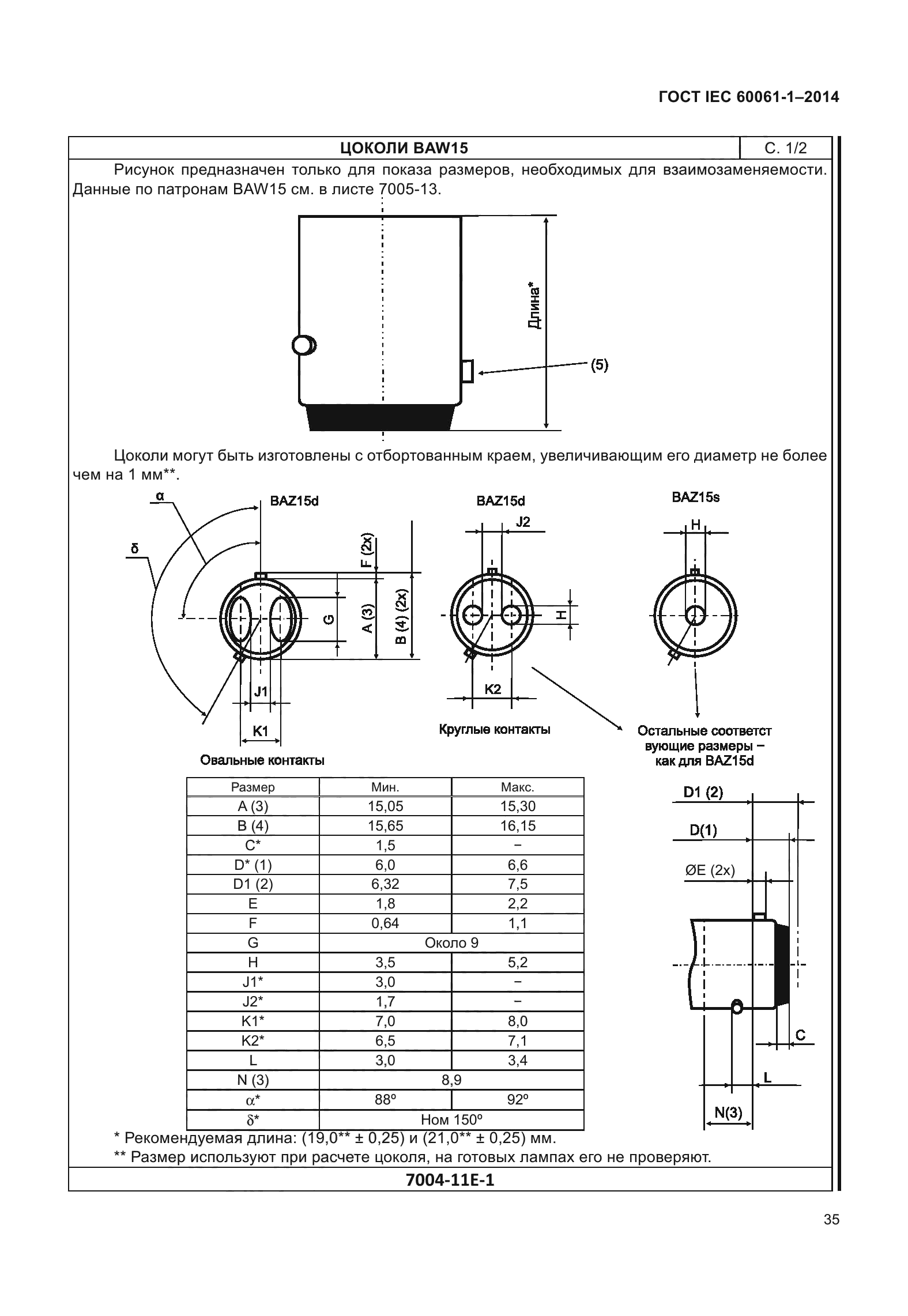 ГОСТ IEC 60061-1-2014