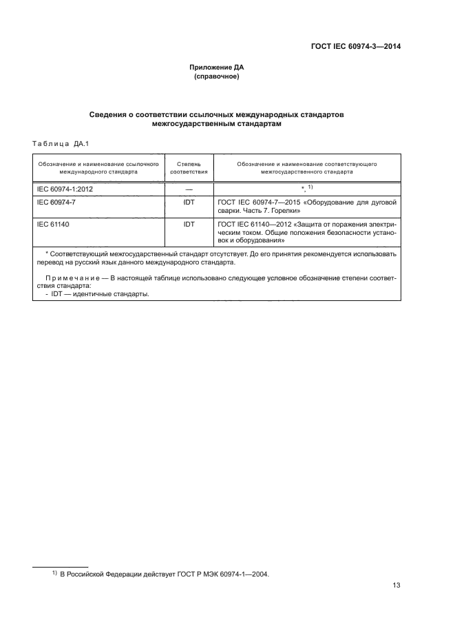 ГОСТ IEC 60974-3-2014