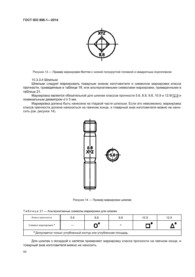 ГОСТ ISO 898-1-2014