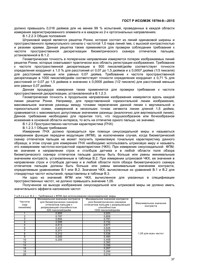 ГОСТ Р ИСО/МЭК 19794-8-2015